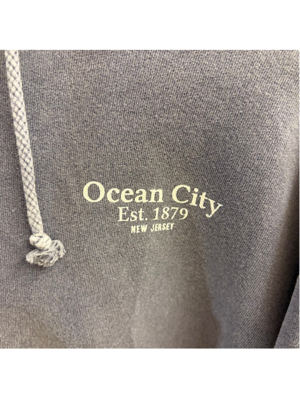 Men's Breezin' Up Gray Ocean City Hoodie S MADE IN USA size S - Picture 2 of 7